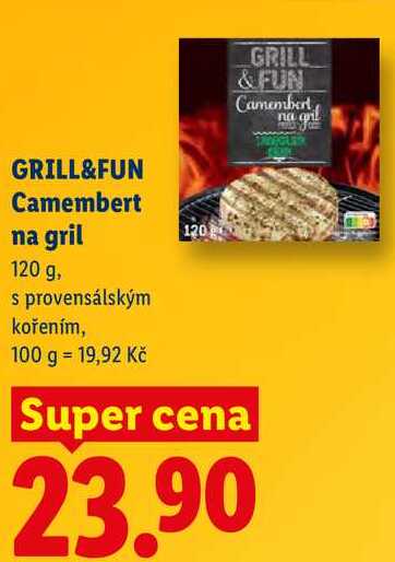 GRILL&FUN Camembert na gril, 120 g