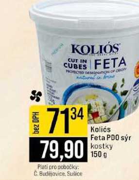 Koliós Feta PDO sýr kostky 150 g