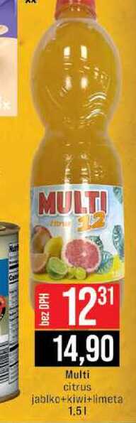 Multi citrus jablko+kiwi+limeta 1.5l