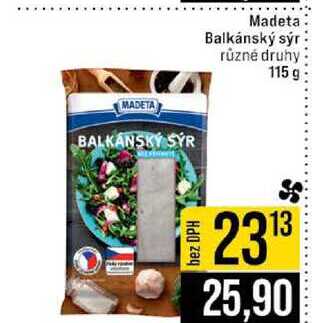 Madeta Balkánský sýr různé druhy 115 g