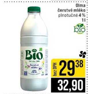 Olma čerstvé mléko plnotučné 4% 1l