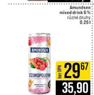 Amundsen mixed drink 6 % různé druhy 0,25l