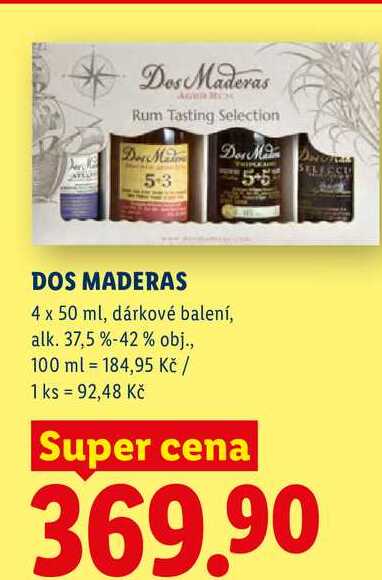 DOS MADERAS, 4x 50 ml