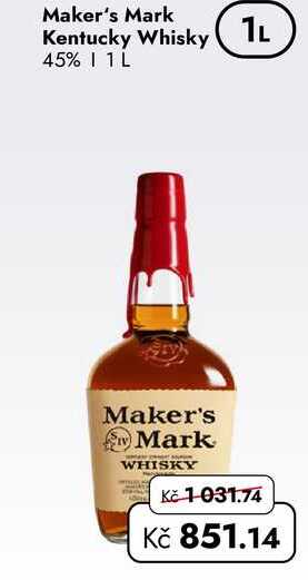 Maker's Mark Kentucky Whisky 1L 45%