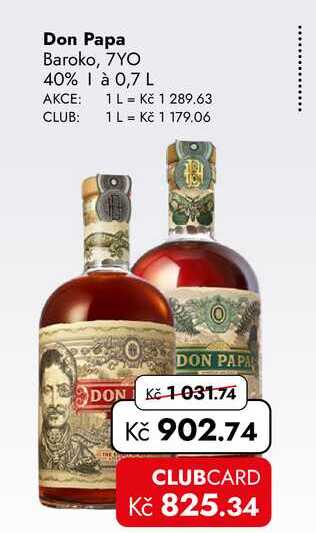 Don Papa Baroko, 7YO 40% 1 à 0,7 L