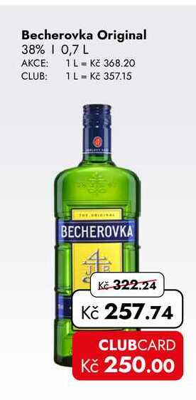 Becherovka Original 38% 0,7 L