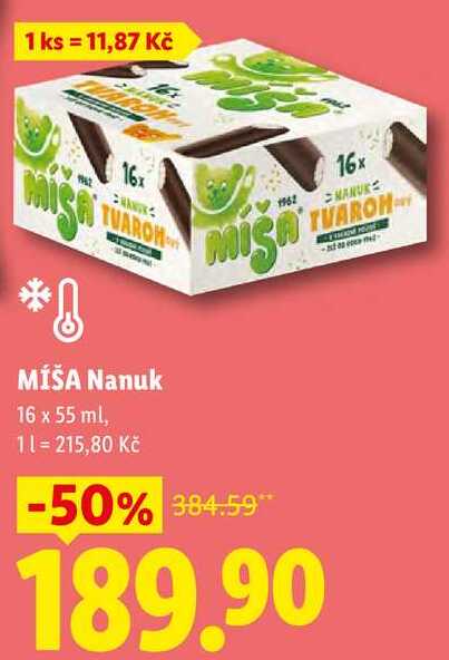 MÍŠA Nanuk, 16x 55 ml