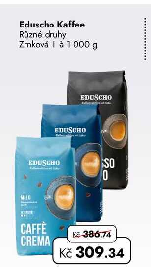 Eduscho Kaffee Různé druhy Zrnková à 1 000 g