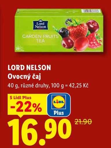 LORD NELSON Ovocný čaj, 40 g