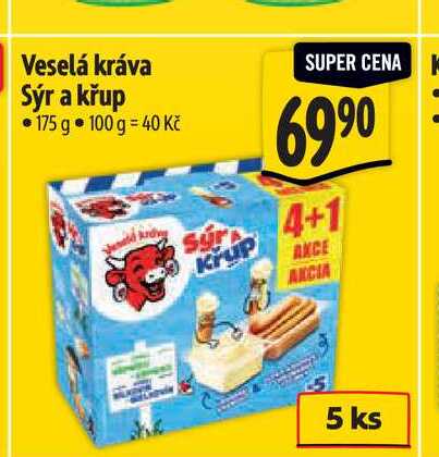 Veselá kráva Sýr a křup 175 g