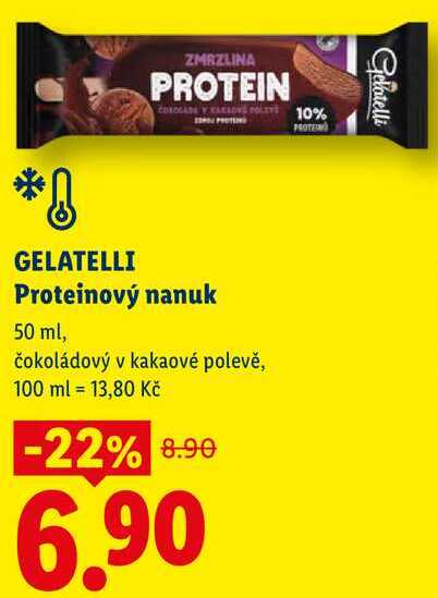 GELATELLI Proteinový nanuk, 50 ml