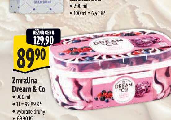 Zmrzlina Dream & Co 900 ml
