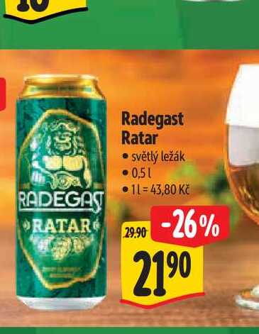 Radegast Ratar 0,5 l