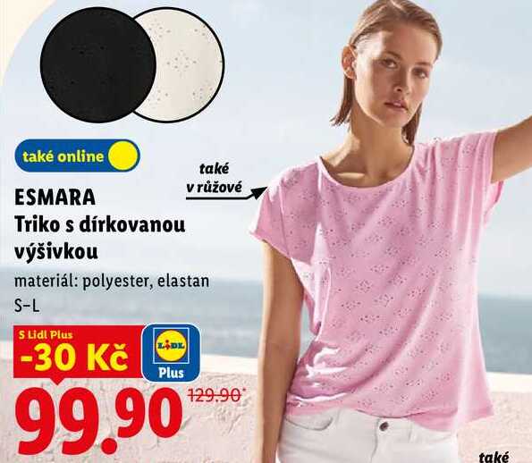 ESMARA Triko s dírkovanou výšivkou
