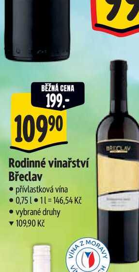   Rodinné vinařství Břeclav  0,75 l