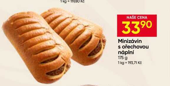 Minizávin s ořechovou náplní 175 g