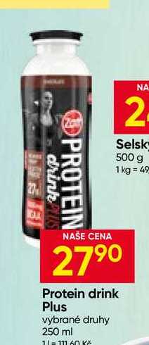 Protein drink Plus vybrané druhy 250 ml