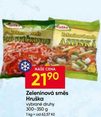 Hruška Zeleninová směs vybrané druhy 300-350 g 
