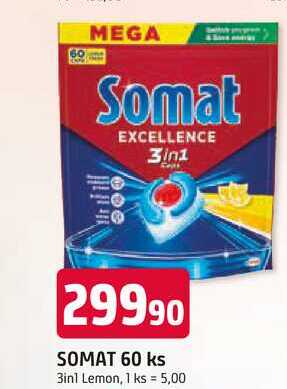 SOMAT 60 ks 3in1 Lemon
