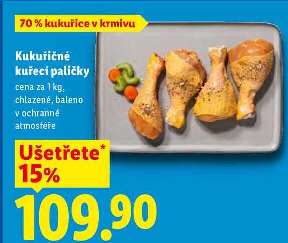 Kukuřičné kuřecí paličky, cena za 1 kg