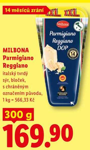 MILBONA Parmigiano Reggiano, 300 g