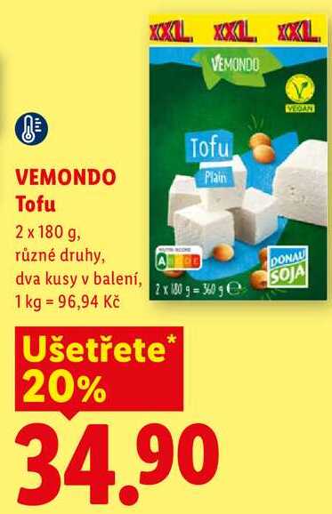VEMONDO Tofu, 2x 180 g