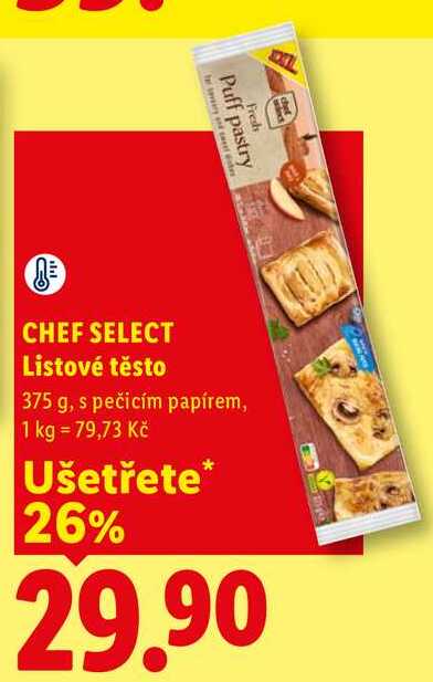CHEF SELECT Listové těsto, 375 g
