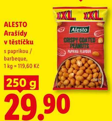 ALESTO Arašídy v těstíčku, 250 g