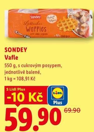 SONDEY Vafle, 550 g