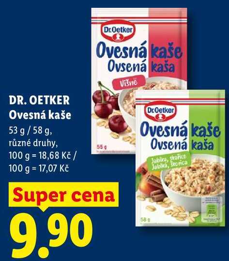 DR. OETKER Ovesná kaše, 53 g/58 g