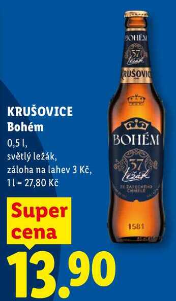 KRUŠOVICE Bohém, 0,5 l