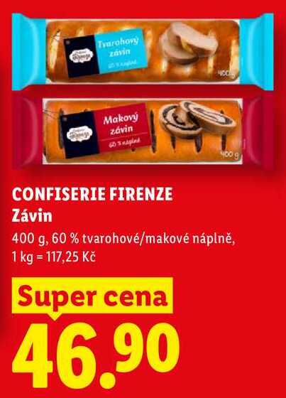 CONFISERIE FIRENZE Závin, 400 g,