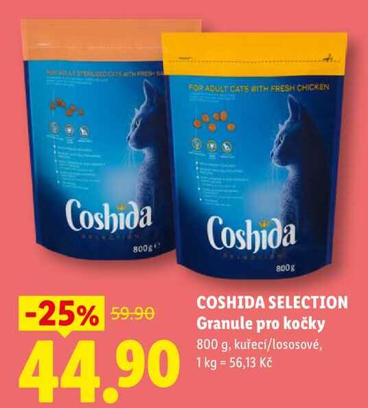 COSHIDA SELECTION Granule pro kočky, 800 g
