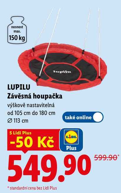 LUPILU Závěsná houpačka 