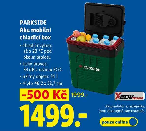 PARKSIDE Aku mobilní chladicí box 