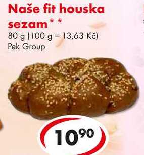 Naše fit houska sezam, 80 g 