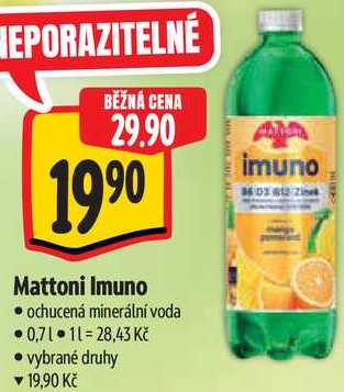 Mattoni Imuno, 0,7 l