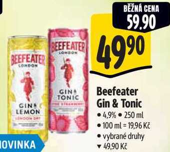 Beefeater Gin & Tonic, 250 ml