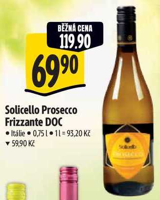 Solicello Prosecco Frizzante DOC, 0,75 l