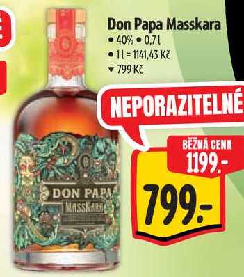 Don Papa Masskara, 0,7 l