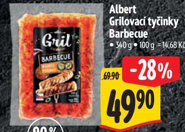 Albert Grilovací tyčinky Barbecue, 340 g