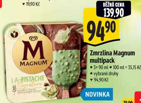 Zmrzlina Magnum multipack, 3x 90 ml