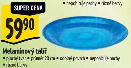 Melaminový talíř
