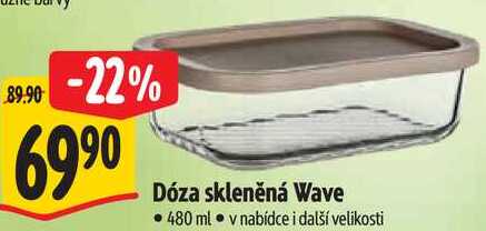 Dóza skleněná Wave 