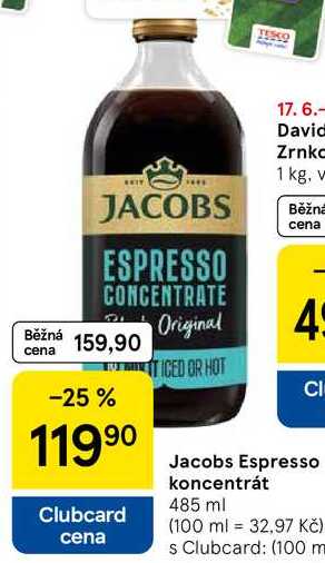 Jacobs Espresso koncentrát, 485 ml