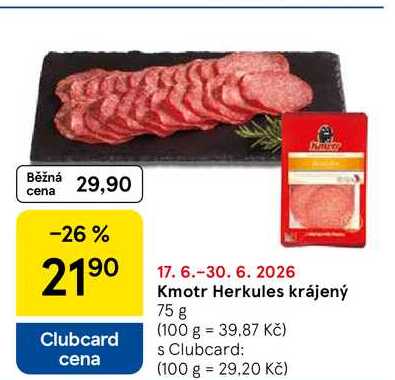 Kmotr Herkules krájený, 75 g