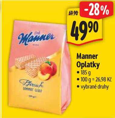 Manner Oplatky, 185 g