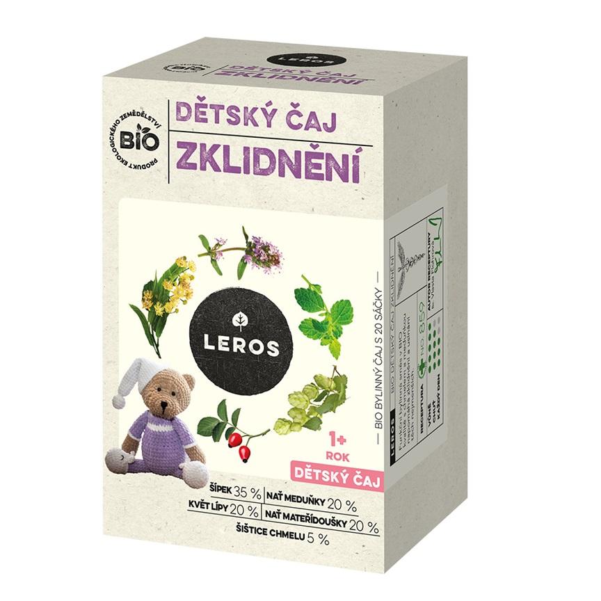Leros Bio dětský čaj zklidnění 12m+ 20 x 1.8 g