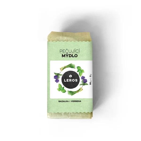 Leros Pečující mýdlo bazalka & verbena 90 g
