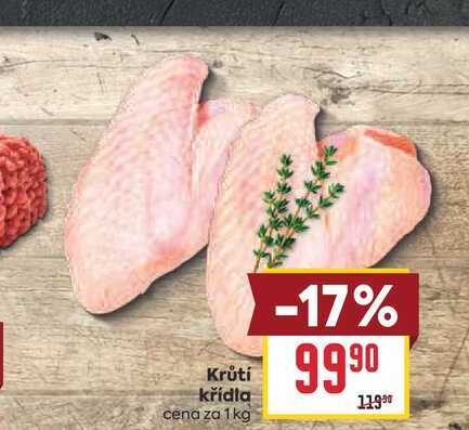 Krůtí křídla cena za 1 kg